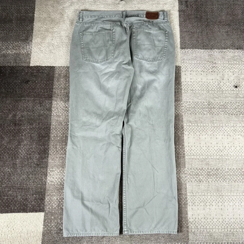 Polo Ralph‎ Lauren 650 Pants Men 35X30 Army Green Straight Chino VTG 100% Cotton